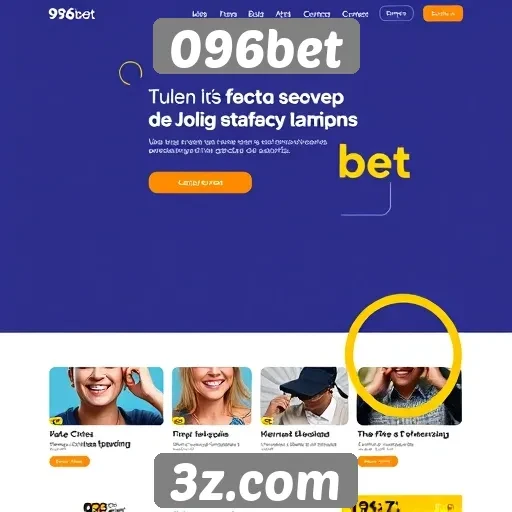 Acessibilidade e design do site 096bet